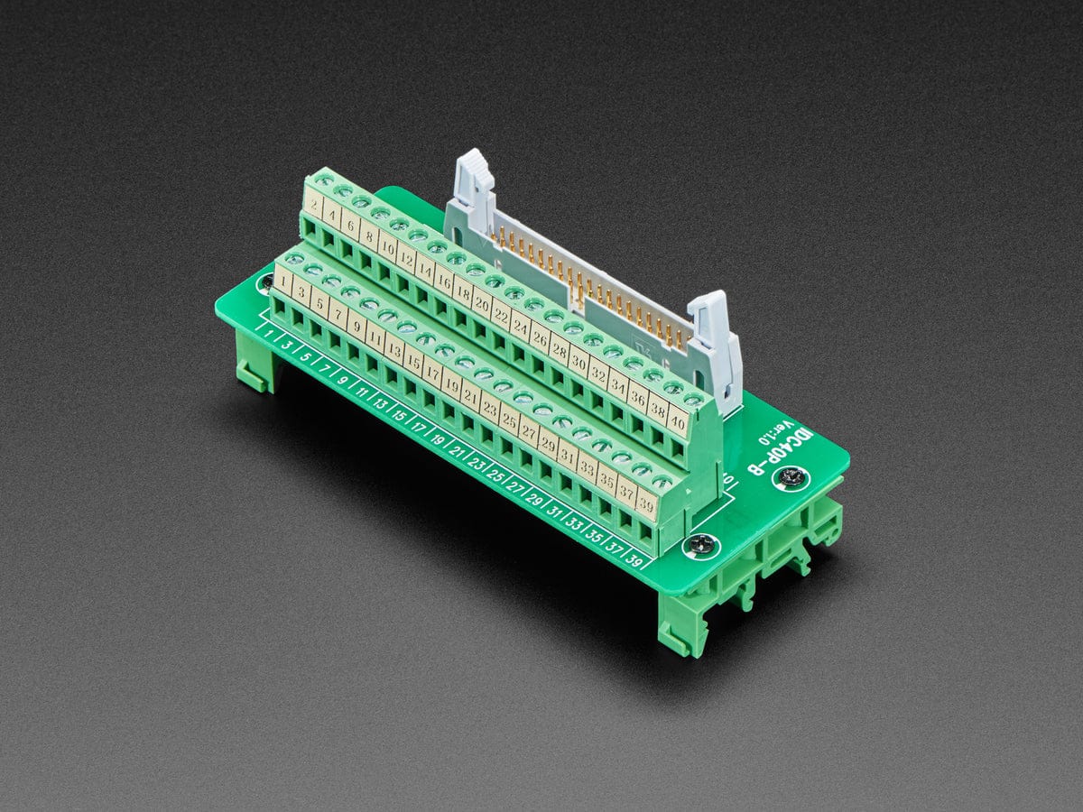 DIN Rail 2x20 IDC to Terminal Block Adapter Breakout - Image 2