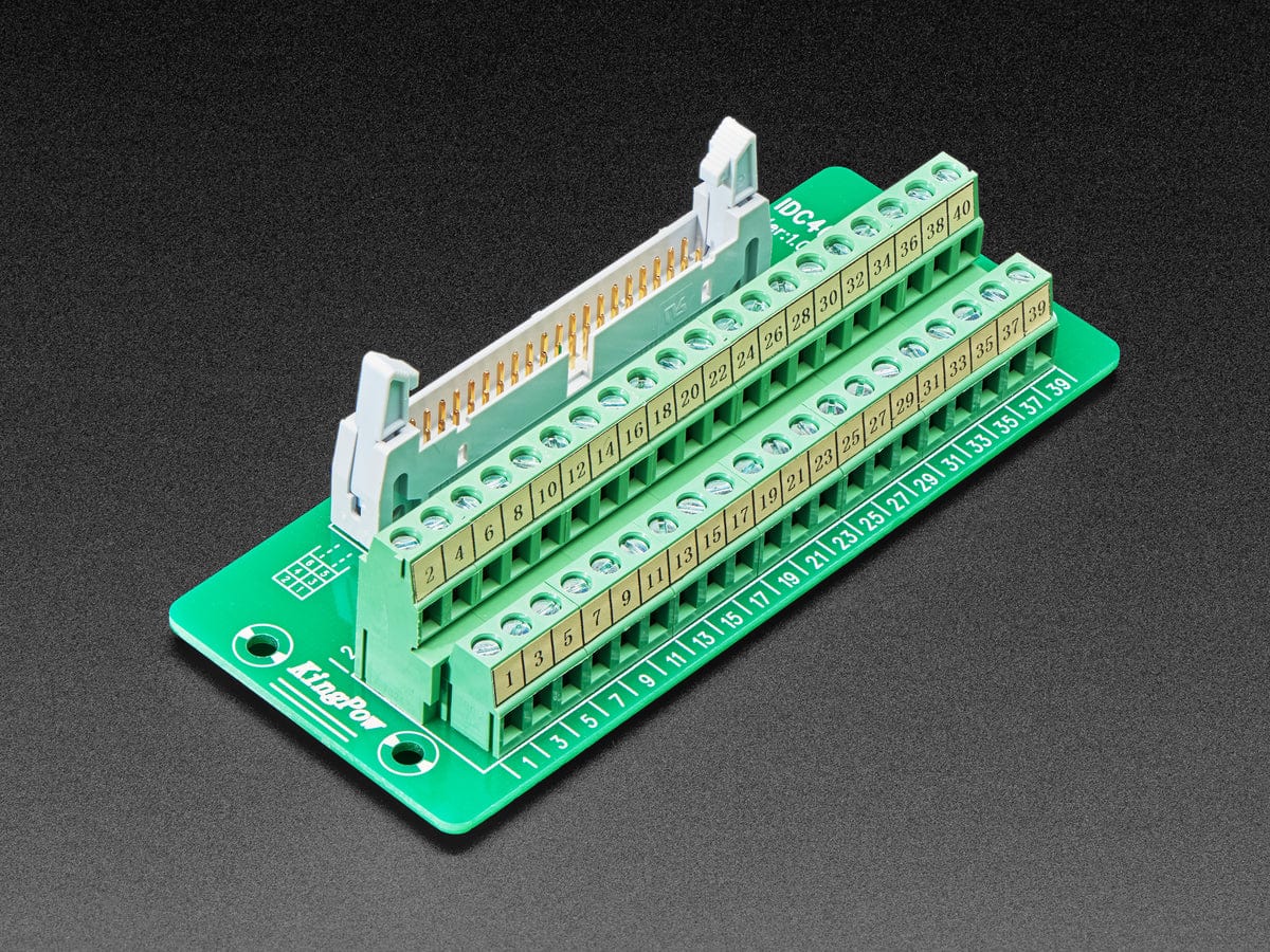 DIN Rail 2x20 IDC to Terminal Block Adapter Breakout - Image 3