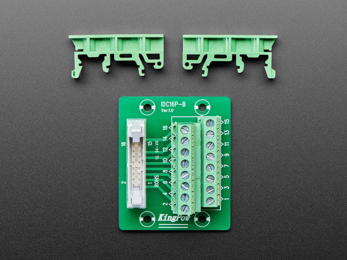 DIN Rail 2x8 IDC to Terminal Block Adapter Breakout - Image 4