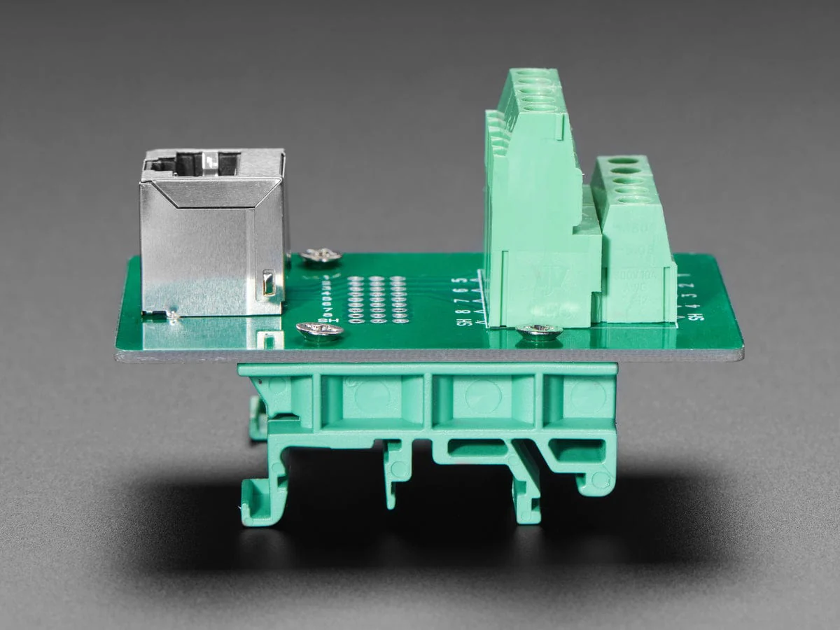 DIN Rail RJ-45 To Terminal Block Adapter (Vertical Jack) [discontinued] - Image 3