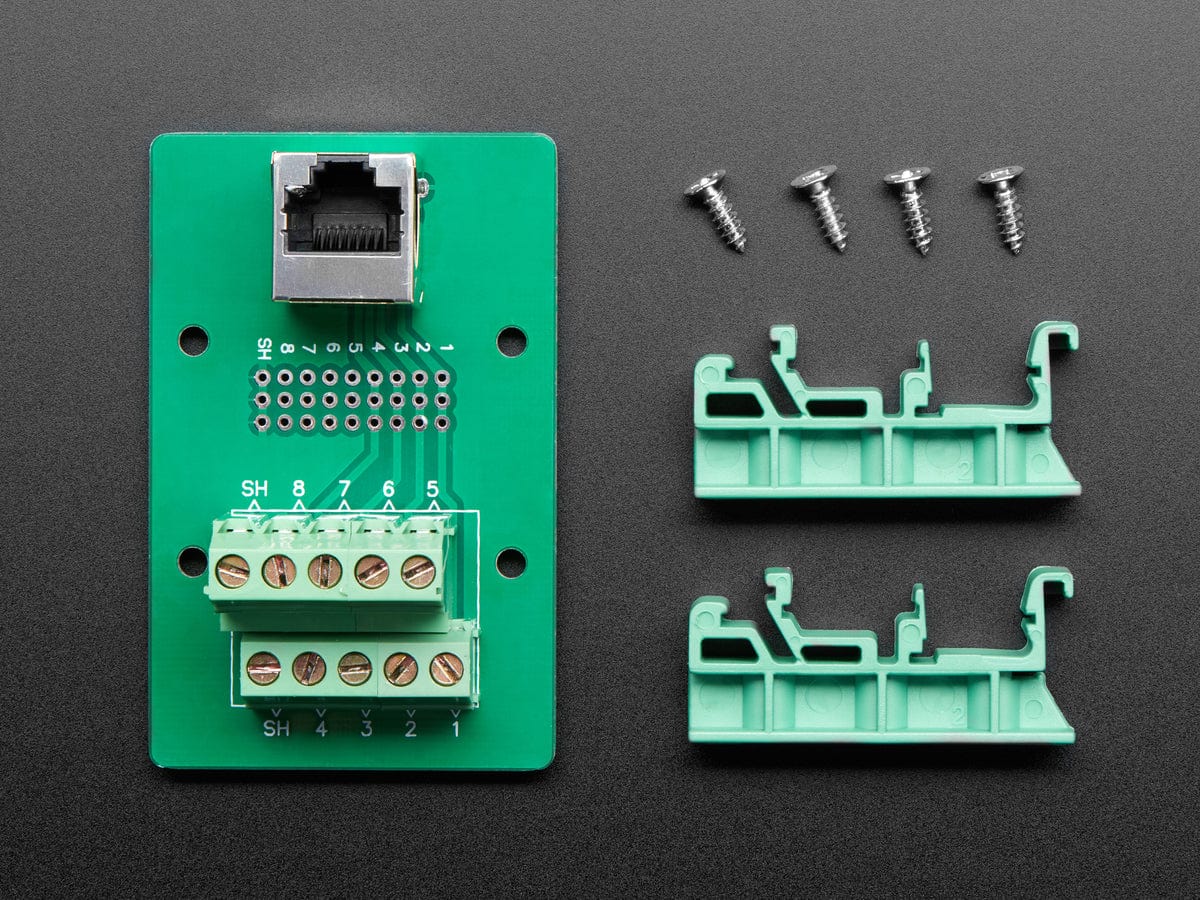 DIN Rail RJ-45 To Terminal Block Adapter (Vertical Jack) [discontinued] - Image 6