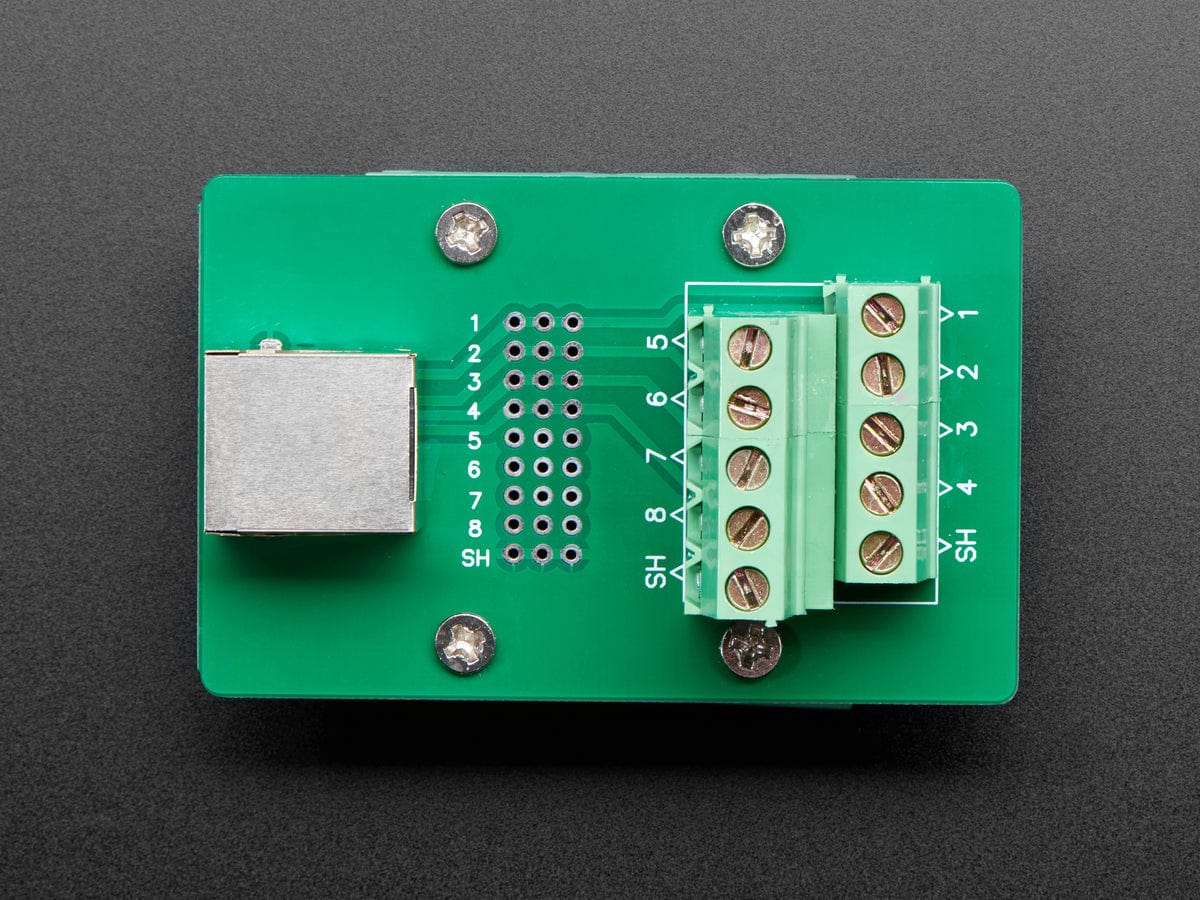 DIN Rail RJ-45 To Terminal Block Adapter (Right Angle Jack) - Image 6
