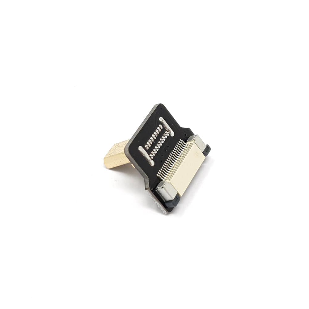 DIY HDMI Cable Parts - Right Angle (R Bend) Micro HDMI Plug - Image 2