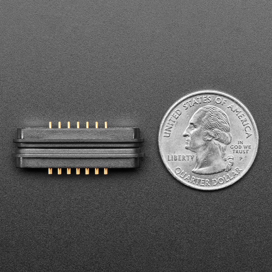 DIY Magnetic Connector - Straight 7 Contact Pins - 2.2mm Pitch - Image 5