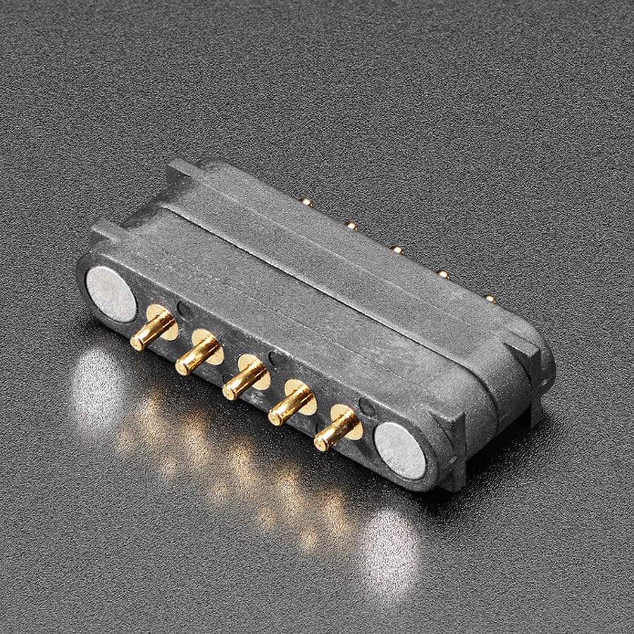 DIY Magnetic Connector - Straight Angle Five Contact Pins - Image 2