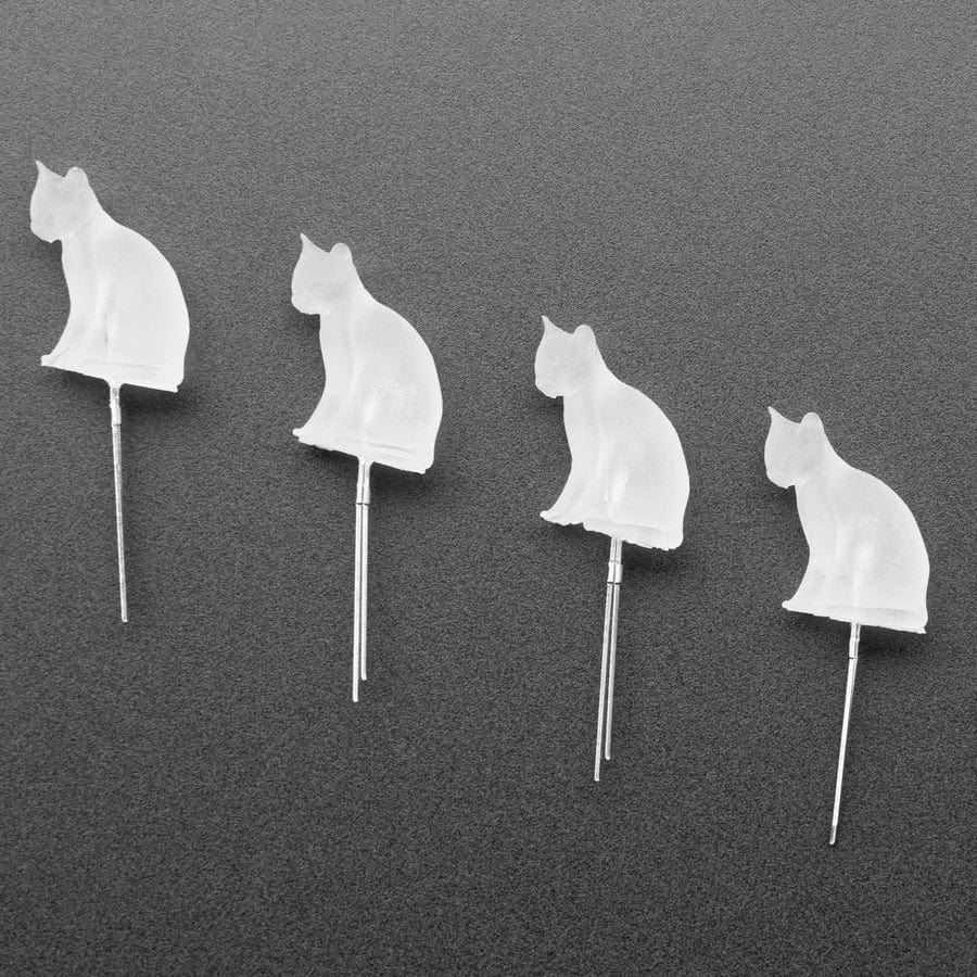 dLUX-dLITE Blue Kitty Shape LEDs (5 Pack) [discontinued] - Image 4