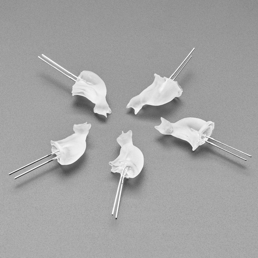 dLUX-dLITE Cool White Kitty Shape LEDs (5 Pack) [discontinued] - Image 3