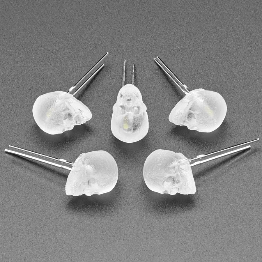 dLUX-dLITE Red Skull Shape LEDs (5 Pack)