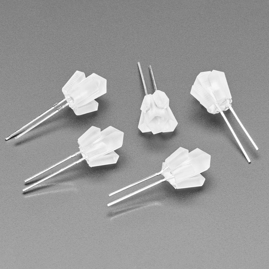 dLUX-dLITE Yellow Crystal Shape LEDs (5 Pack) [discontinued] - Image 3