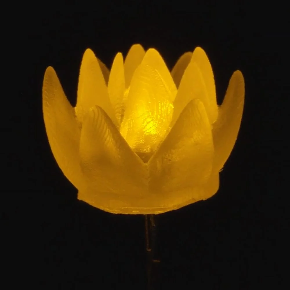 dLUX-dLITE Yellow Succulent Shape LEDs (5 Pack) - Image 2