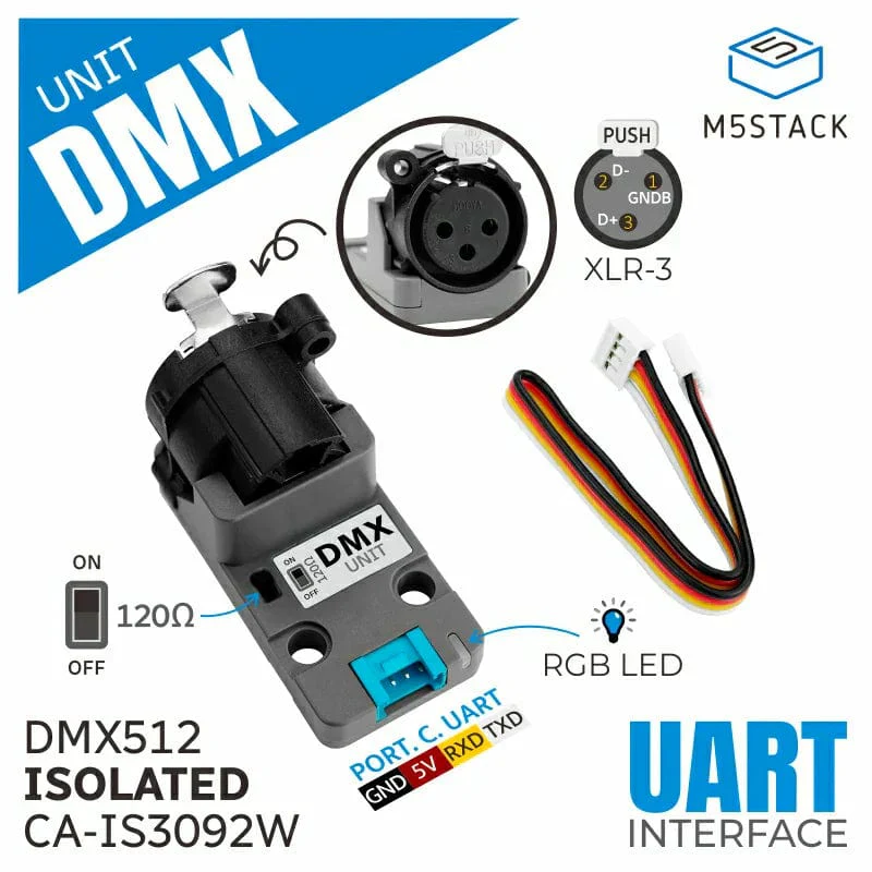 DMX Unit with Isolated RS-485 Transceiver (CA-IS3092W) - Image 2