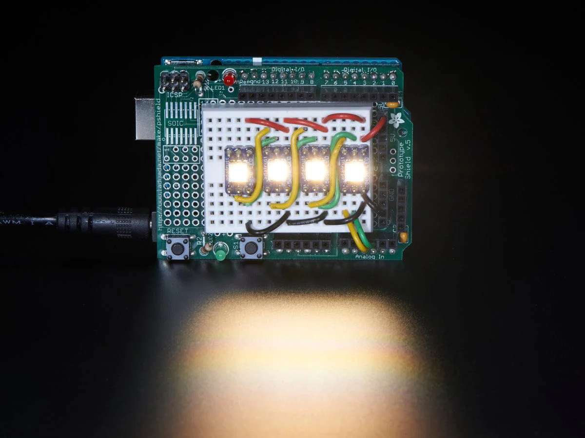 DotStar Addressable 5050 Warm White LED w/Integrated Driver Chip (10 Pack ~3000K) - Image 2