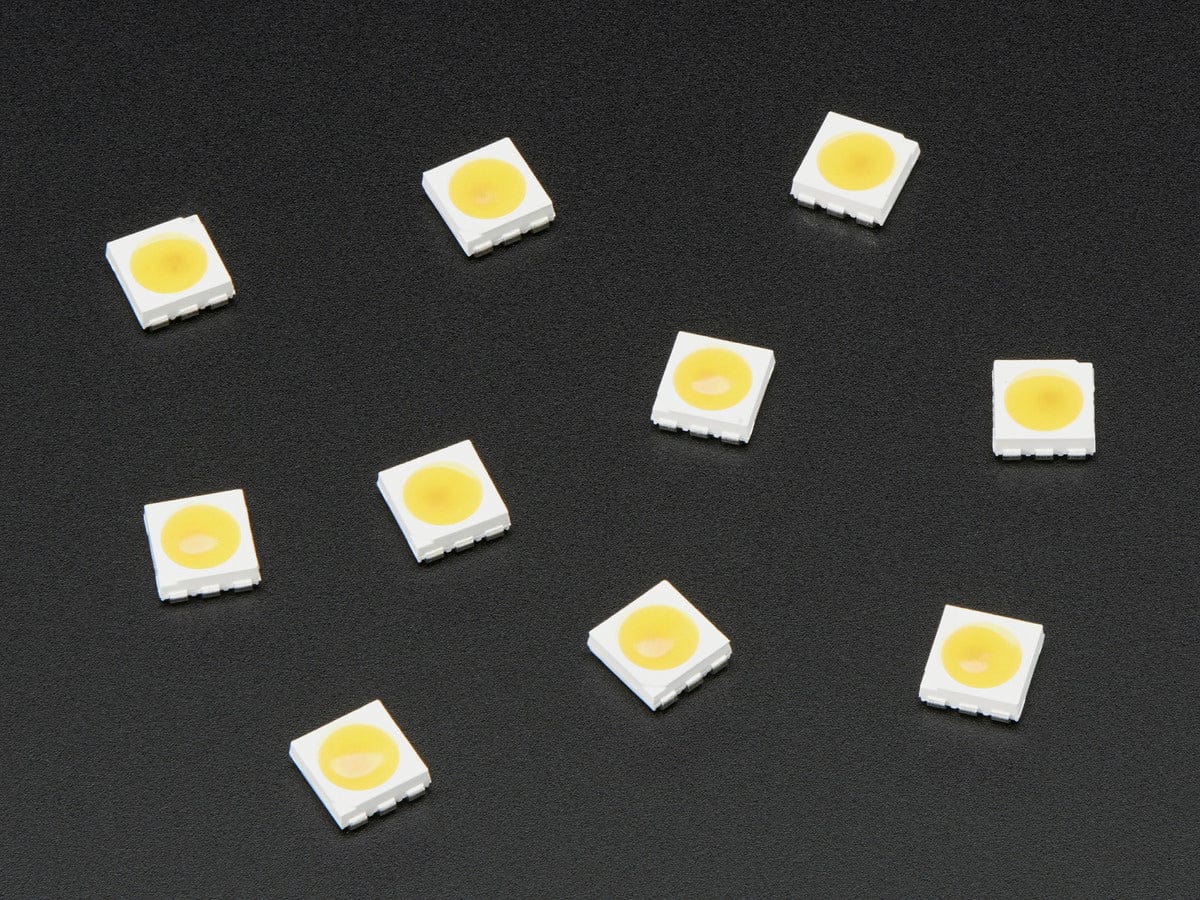 DotStar Addressable 5050 Warm White LED w/Integrated Driver Chip (10 Pack ~3000K) - Image 3