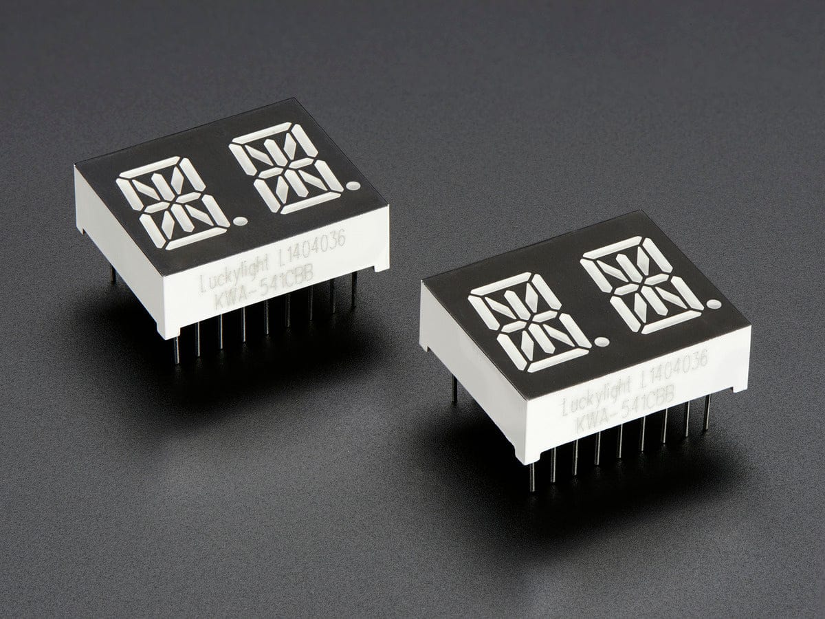 Dual Alphanumeric Display - Blue 0.54" Digit Height - Pack of 2 - Image 3