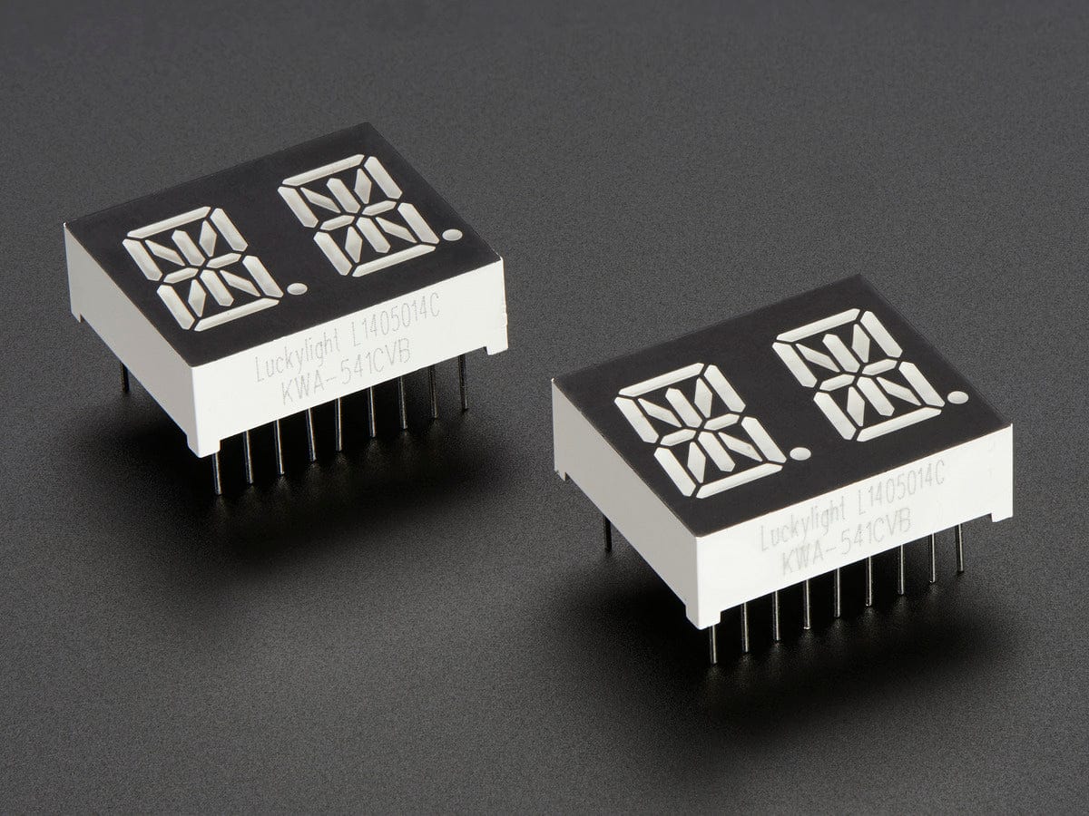 Dual Alphanumeric Display - Green 0.54" Digit Height - Pack of 2 - Image 4