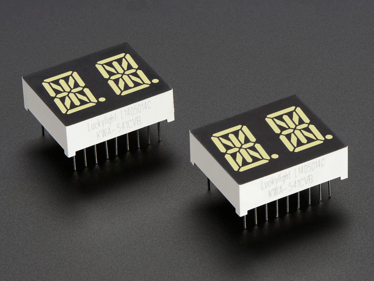 Dual Alphanumeric Display - White 0.54" Digit Height - Pack of 2 [discontinued] - Image 3