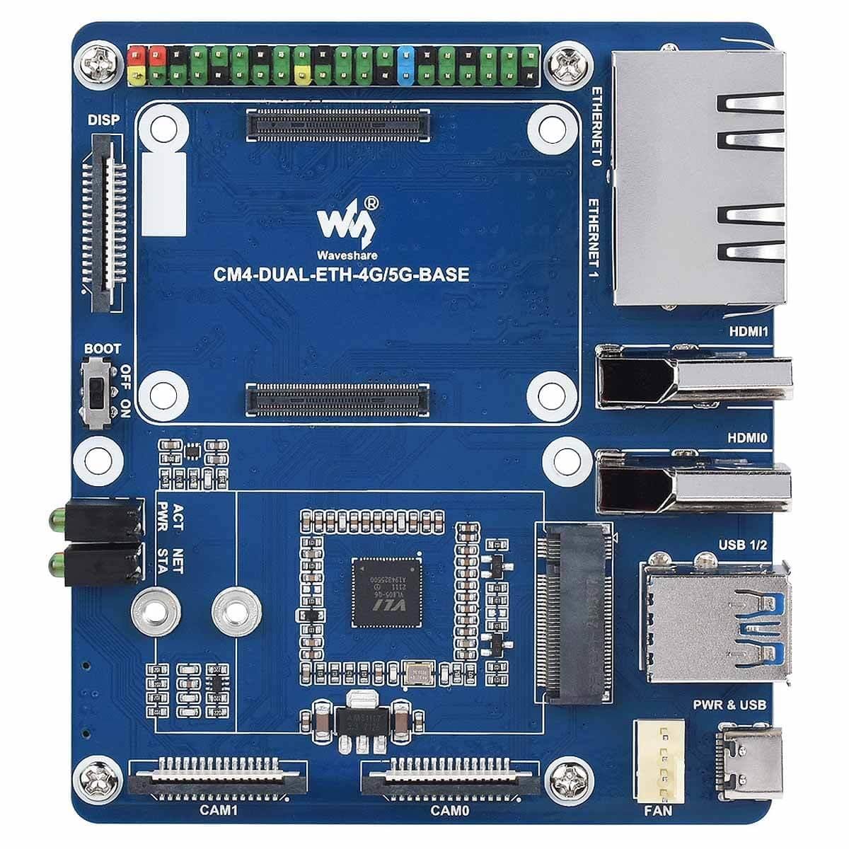 Dual Gigabit Ethernet 5G/4G Base Board for Raspberry Pi CM4 - Image 2