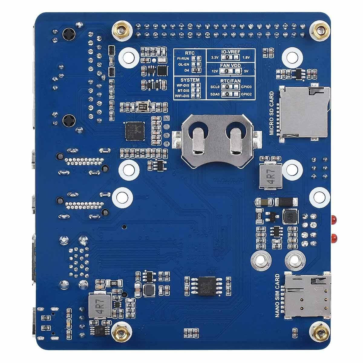 Dual Gigabit Ethernet 5G/4G Base Board for Raspberry Pi CM4 - Image 3