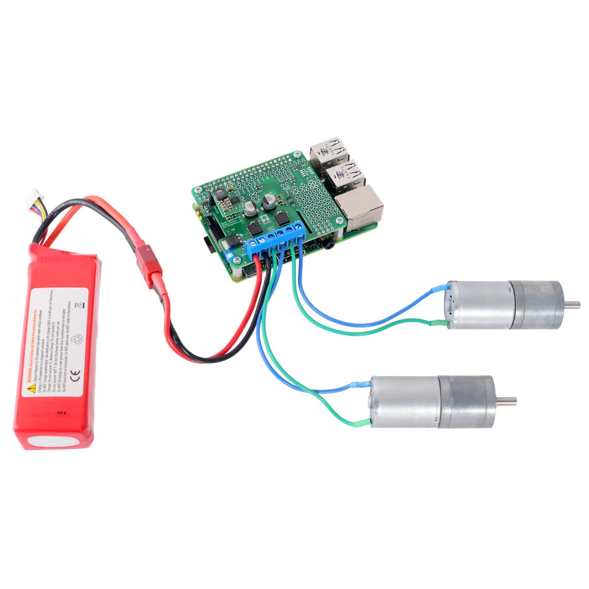 Pololu Dual TB9051FTG Motor Driver for Raspberry Pi (Assembled) - Image 4