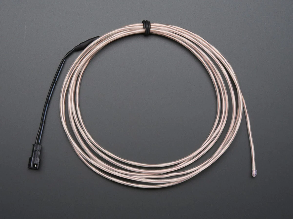 EL wire starter pack - White 2.5 meter (8.2 ft) [Discontinued] - Image 3