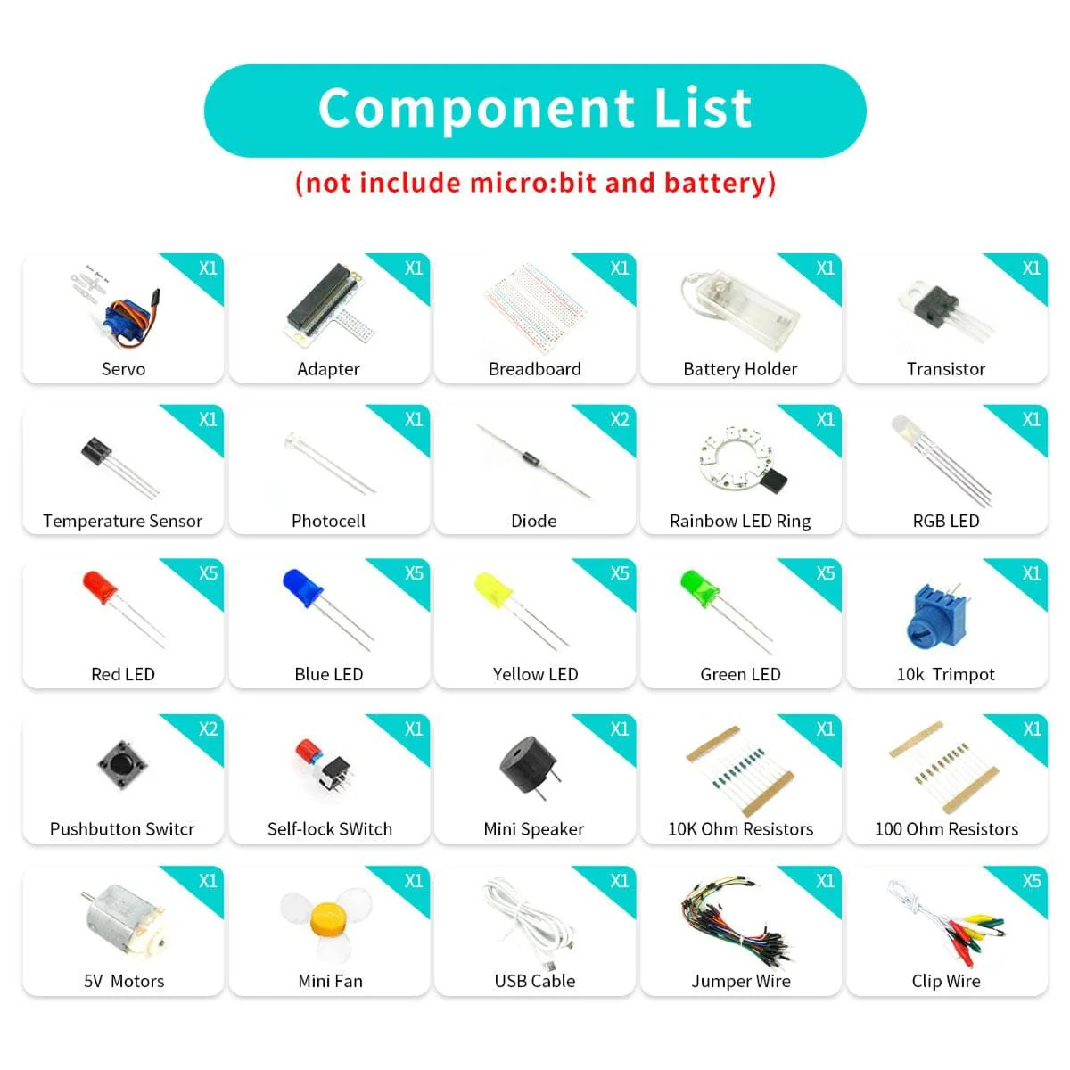 Elecfreaks micro:bit Starter Kit (micro:bit not included) - Image 2