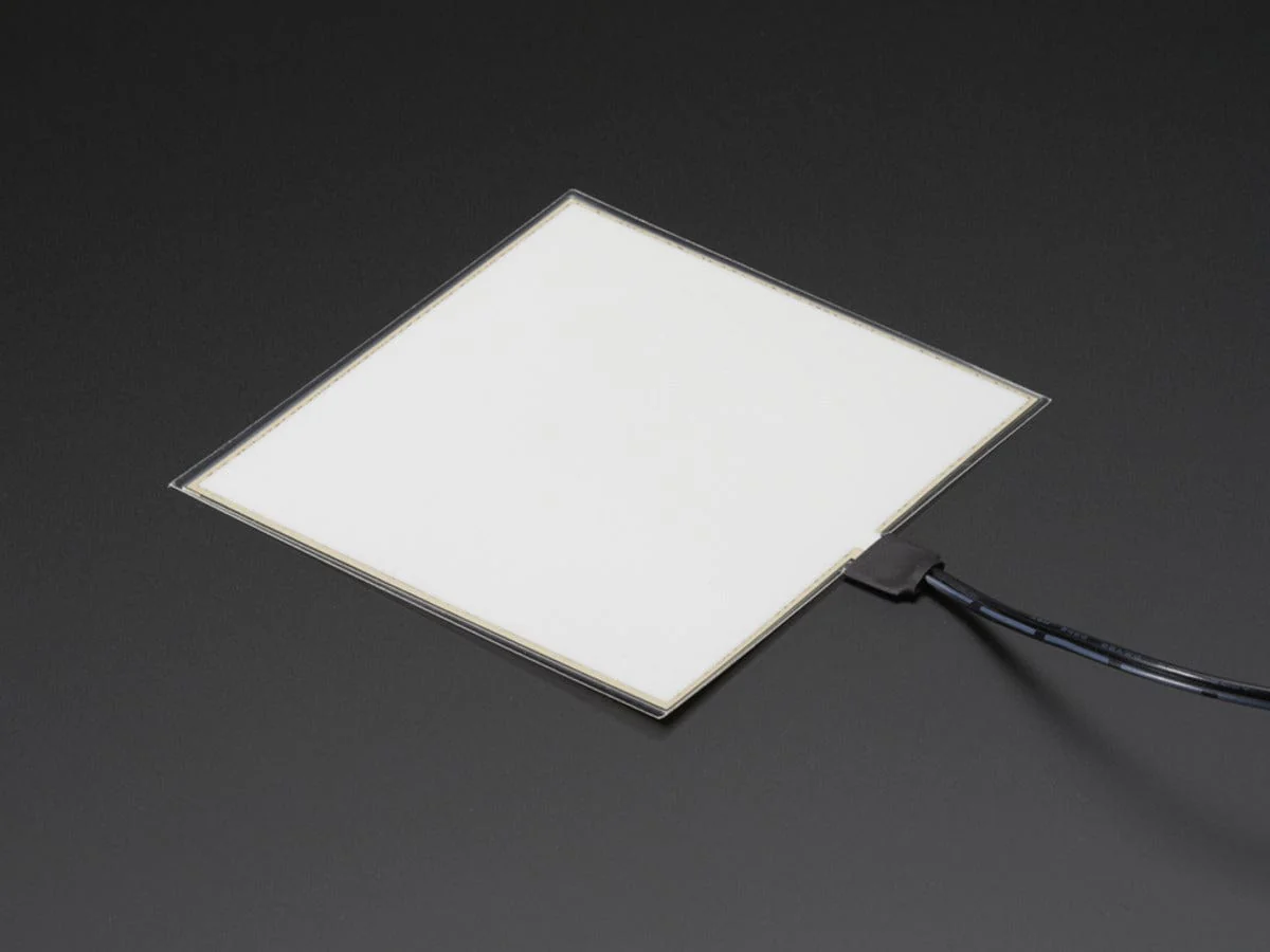 Electroluminescent (EL) Panel - 10cm x 10cm Aqua - Image 2