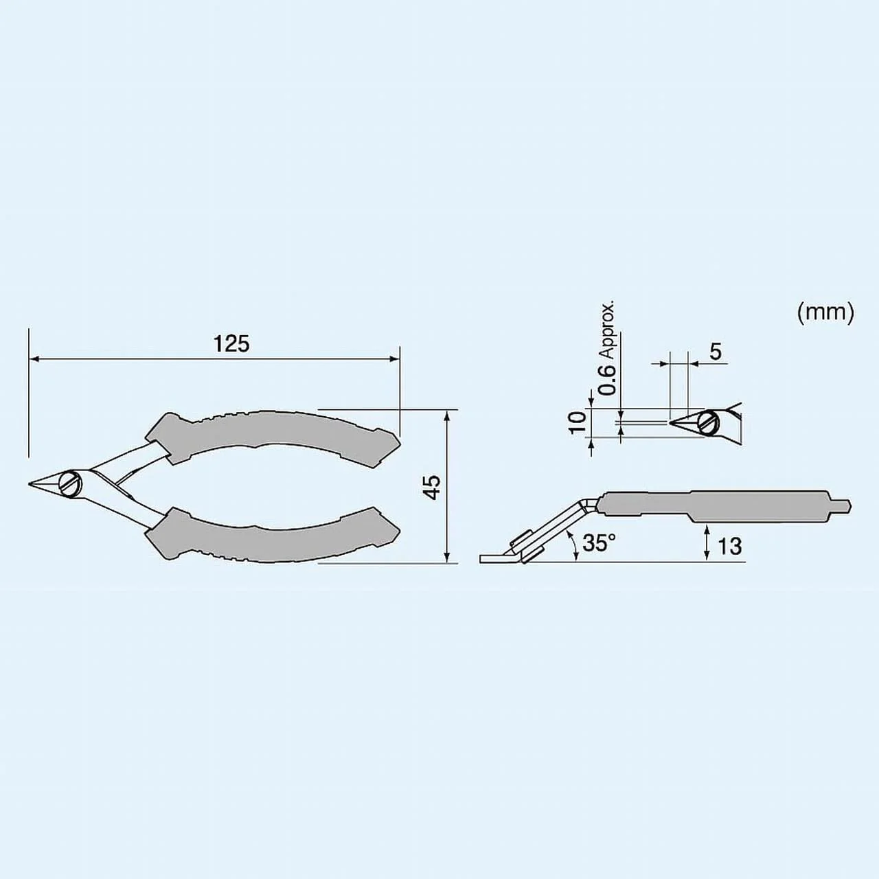 Engineer® NZ-13G ESD-Safe Reversed Jaw Offset Cutters - Image 5