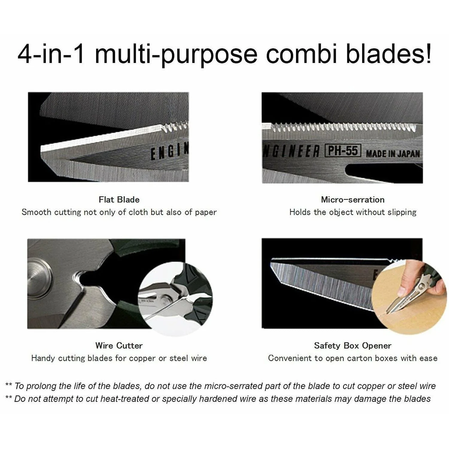 Engineer® PH-55 Combination Scissors GT - Image 2