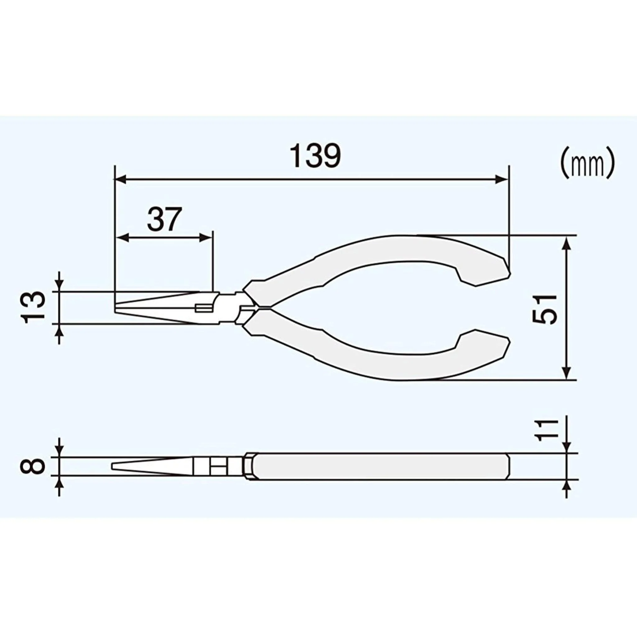 Engineer® PS-01 Long Nose Pliers (Compact, ESD Safe) - Image 6