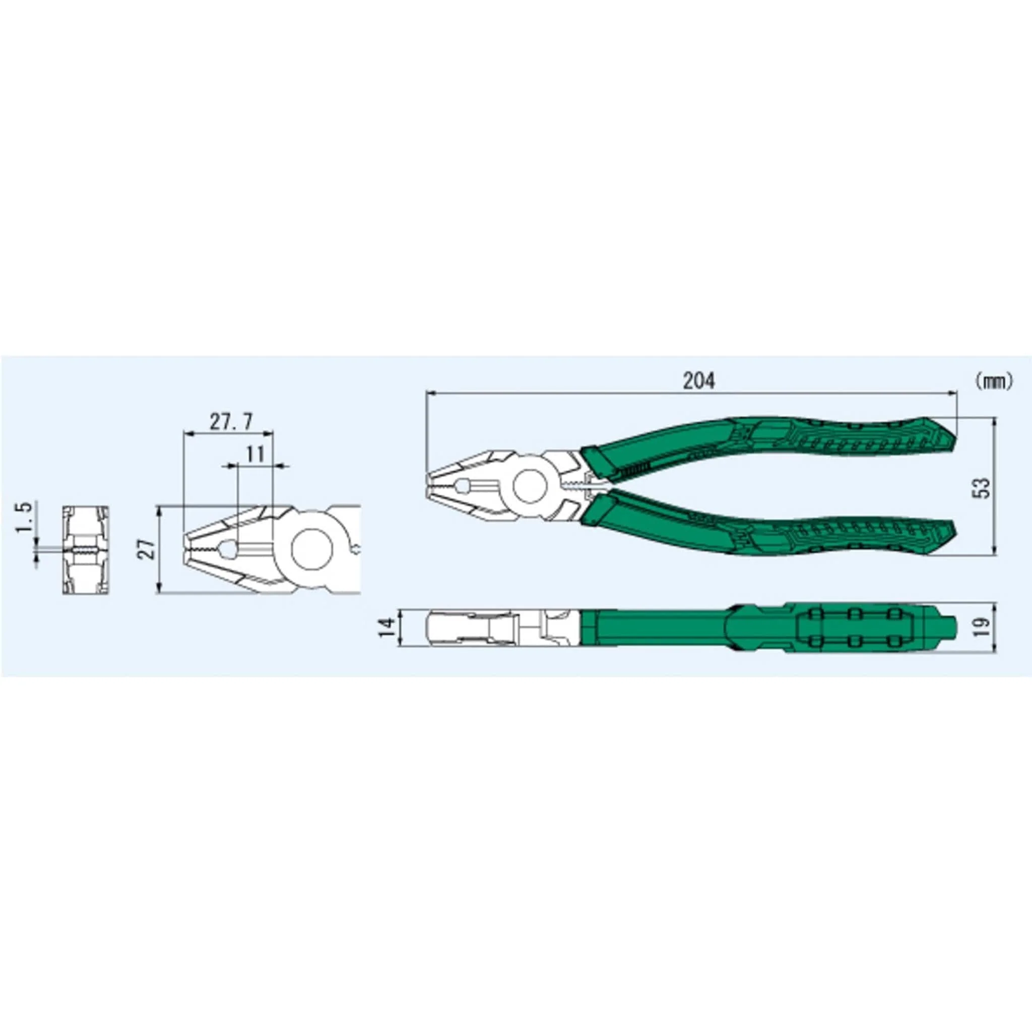 Engineer® PZ-59 Neji-Saurus RX Heavy-Duty Screw Removal Pliers (Combi Style) - Image 12