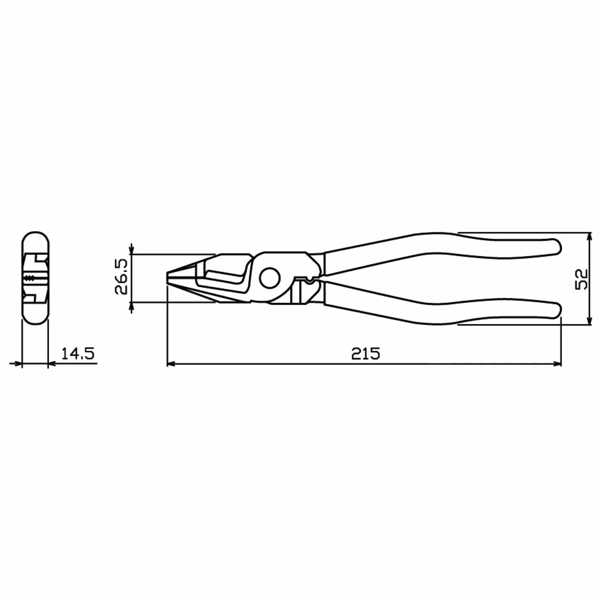 Engineer® PZ-79 Screw Removal Pliers with Cable Shear Jaws - Image 8