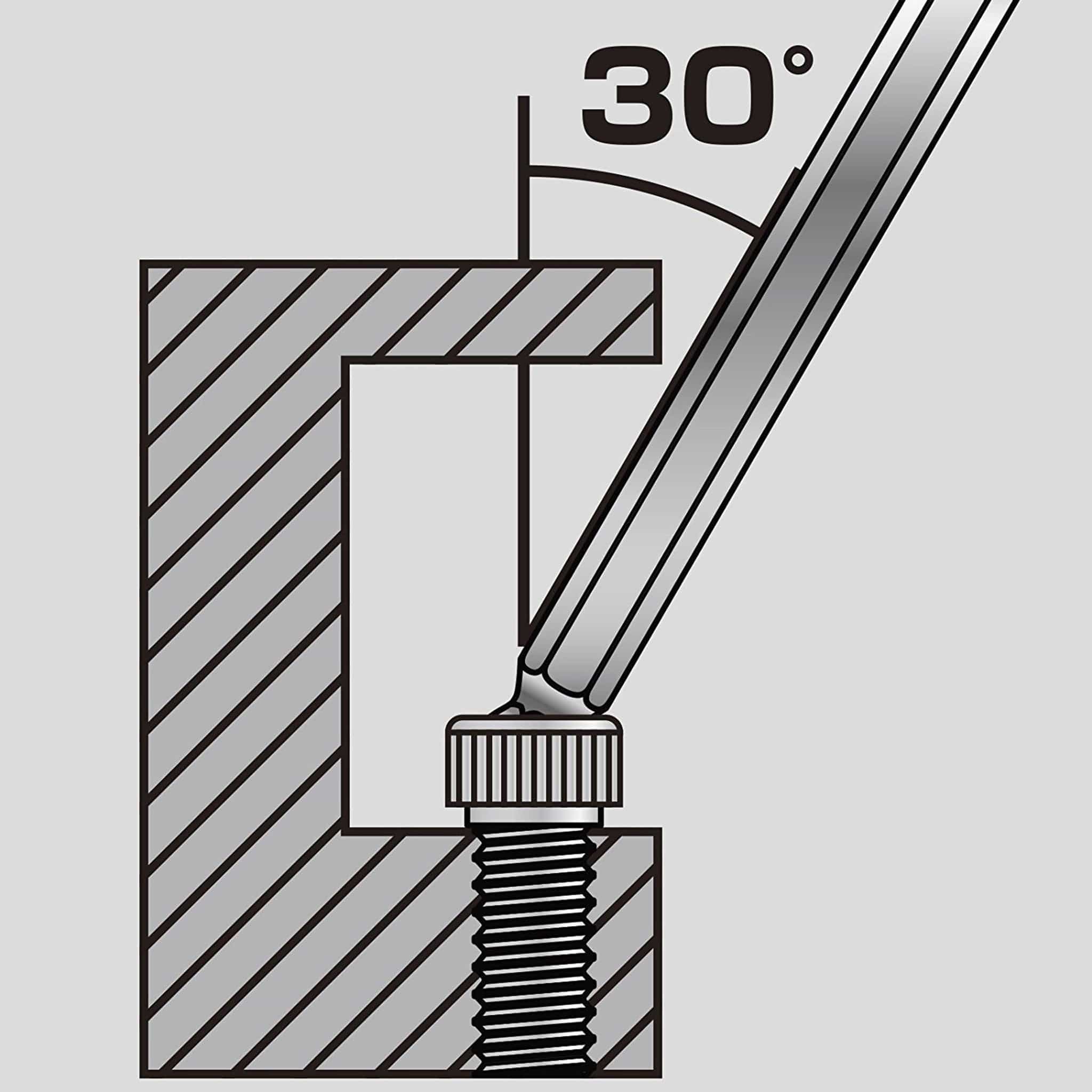Engineer® TWB-01 Long-Reach Ball-Pointed Hex Wrench Set - Image 5