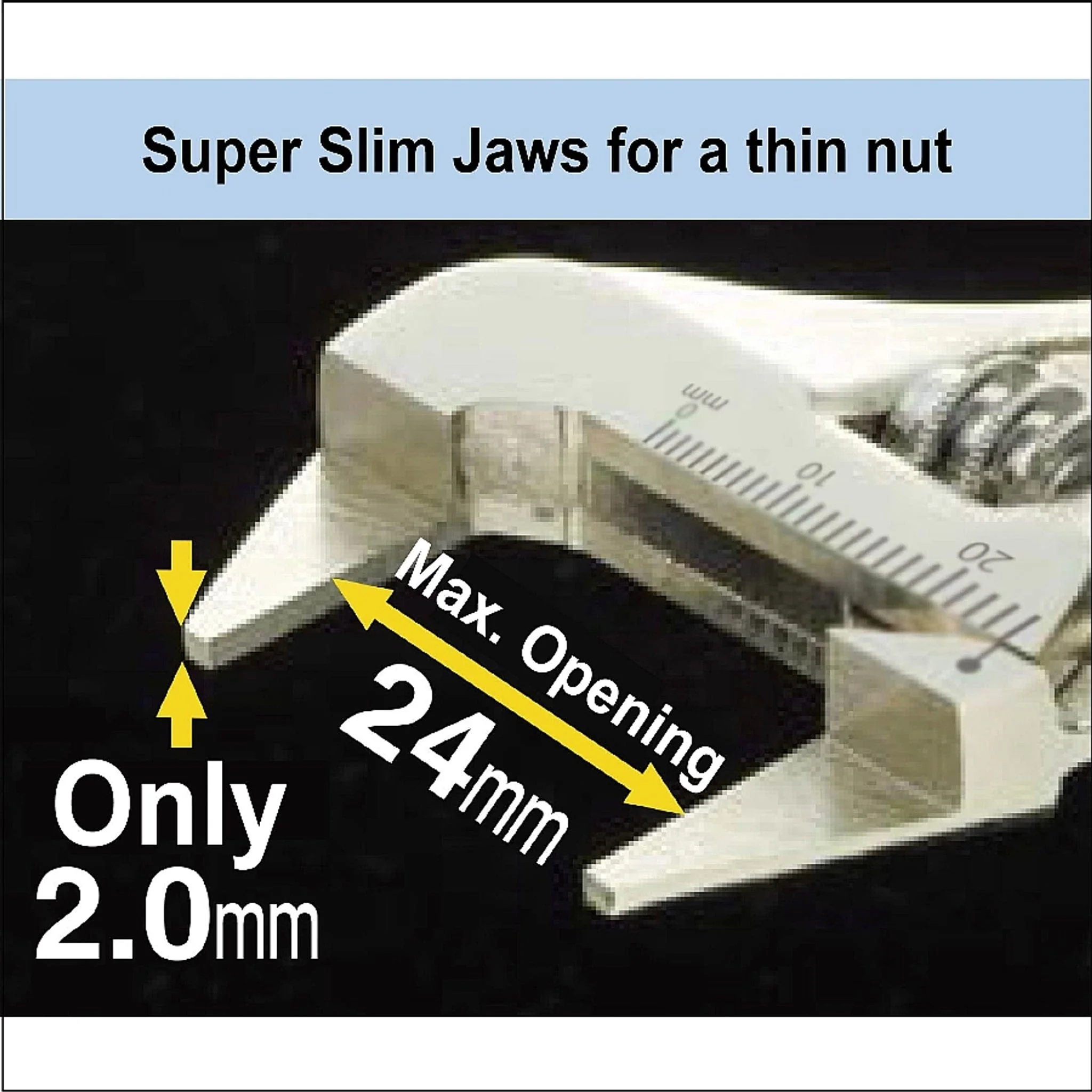Engineer® TWM-07 Slim-Jaw Adjustable Spanner - Image 3