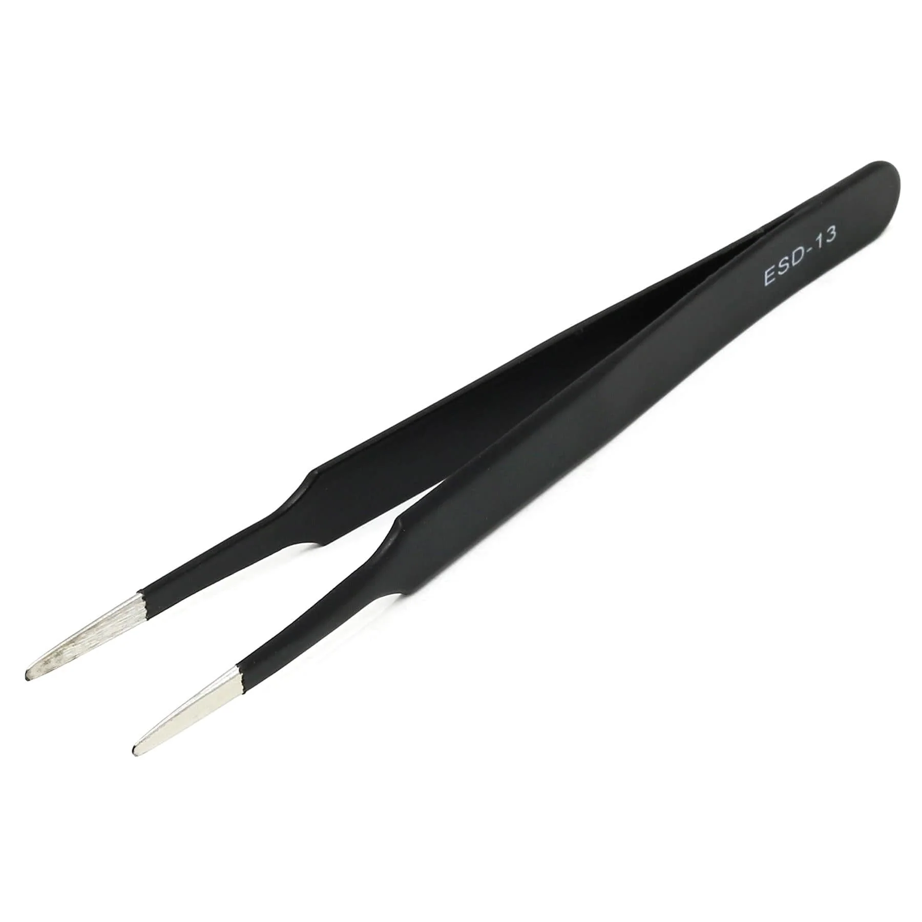 ESD-safe Blunt Tip Square Edge Tweezers - 120mm - Image 2
