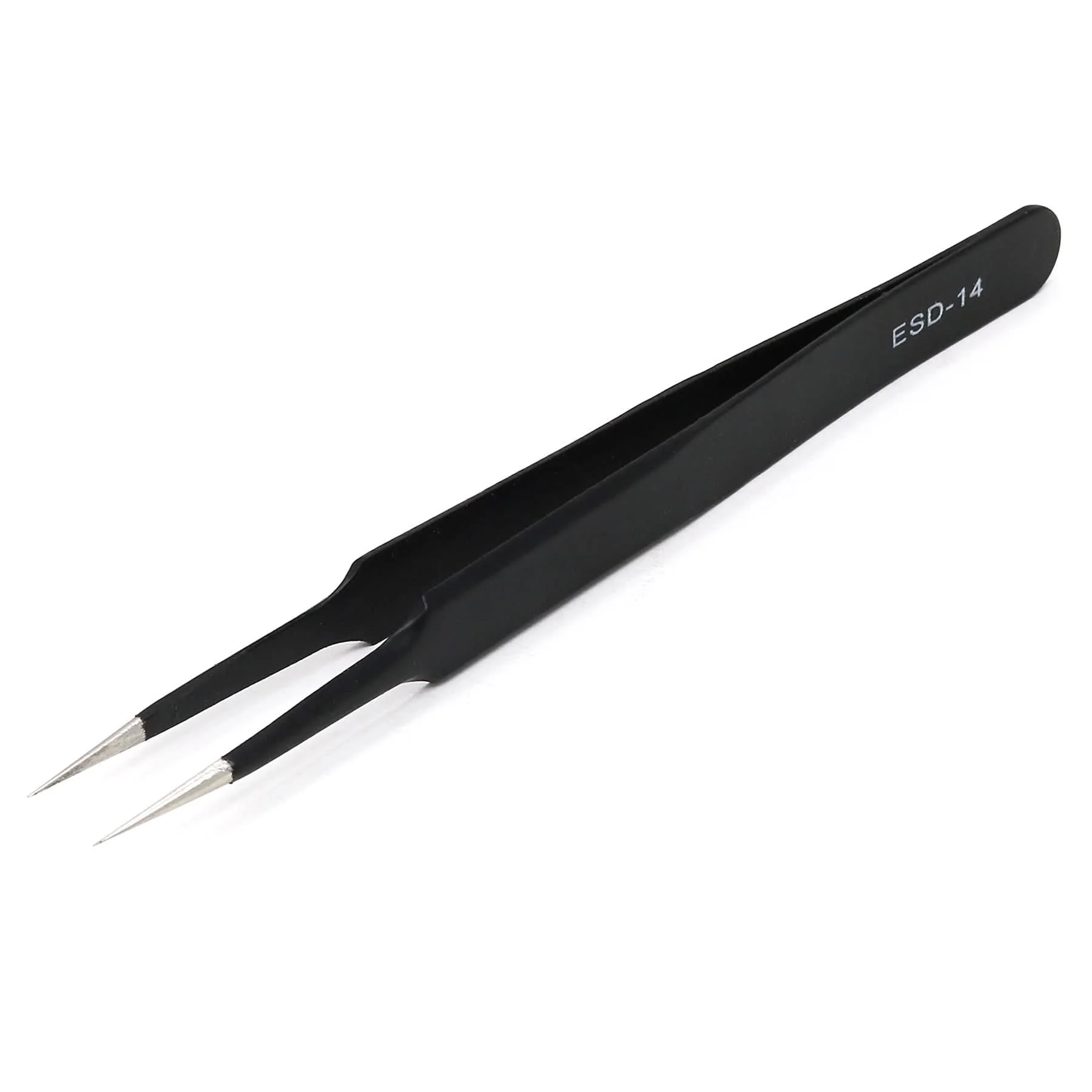 ESD-safe Fine Tip Square Edge Tweezers - 120mm - Image 2