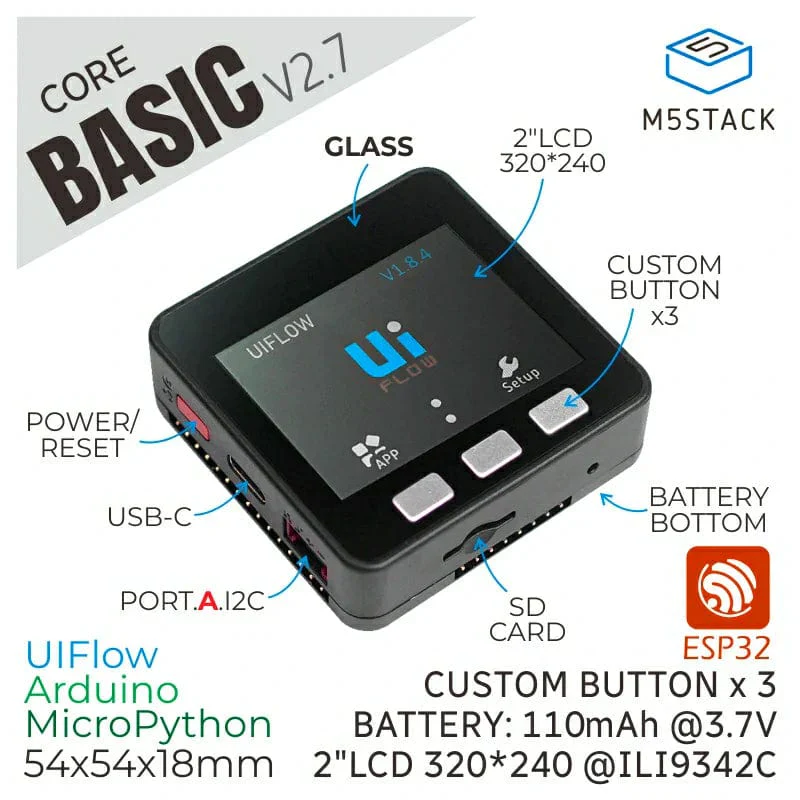 M5Stack Core Basic ESP32 - Image 2