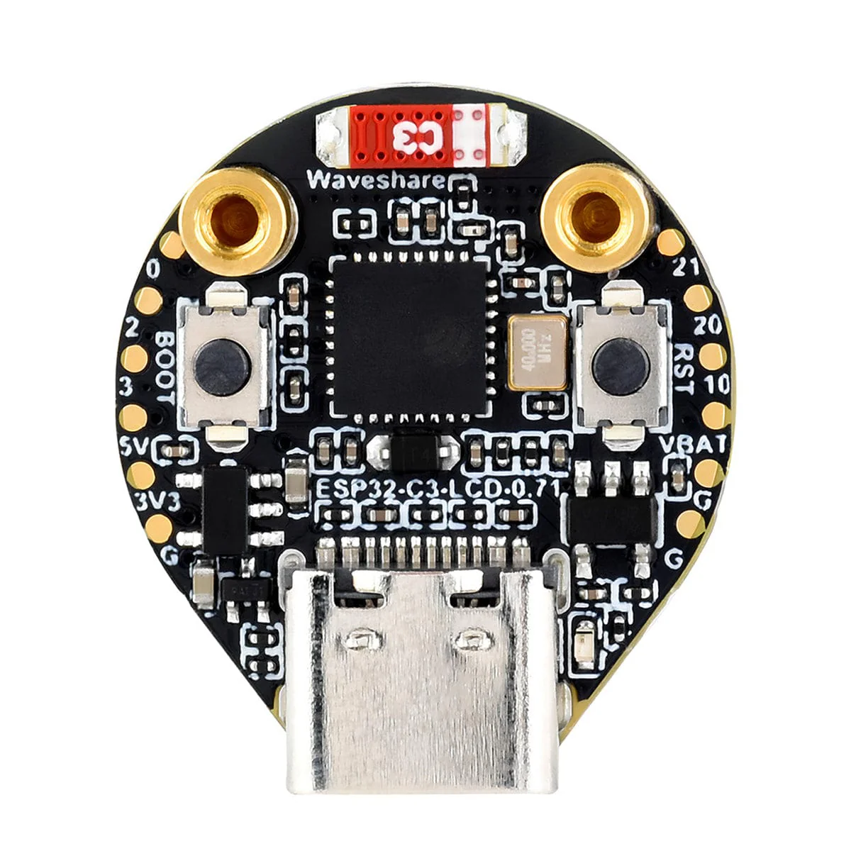 ESP32-C3 Development Board with 0.71" Round IPS LCD Display (160 x 160) - Image 3