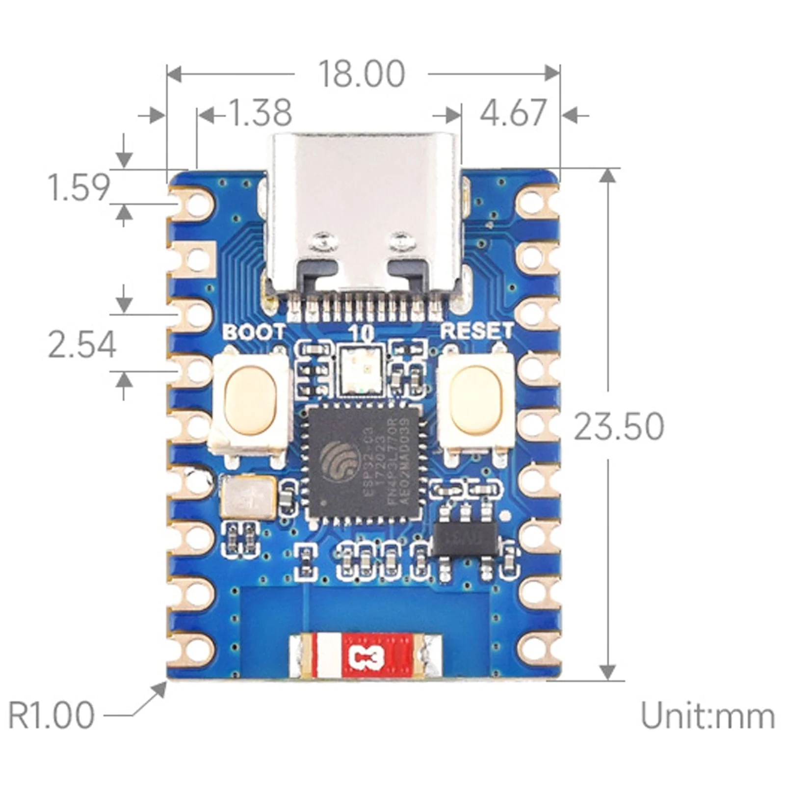 ESP32-C3 Zero Mini Development Board - Image 6