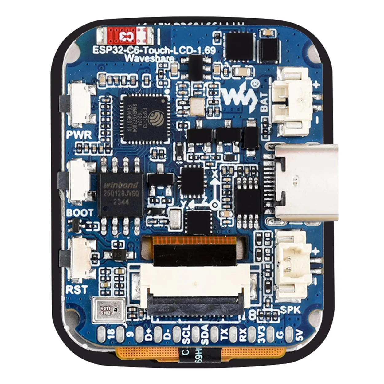 ESP32-C6 1.69" Touch Display Dev Board (240×280) - Image 3