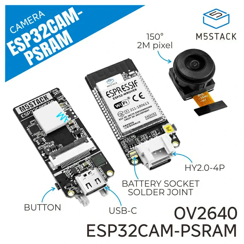 ESP32 Fisheye Camera Module with PSRAM (OV2640) [Discontinued] - Image 2
