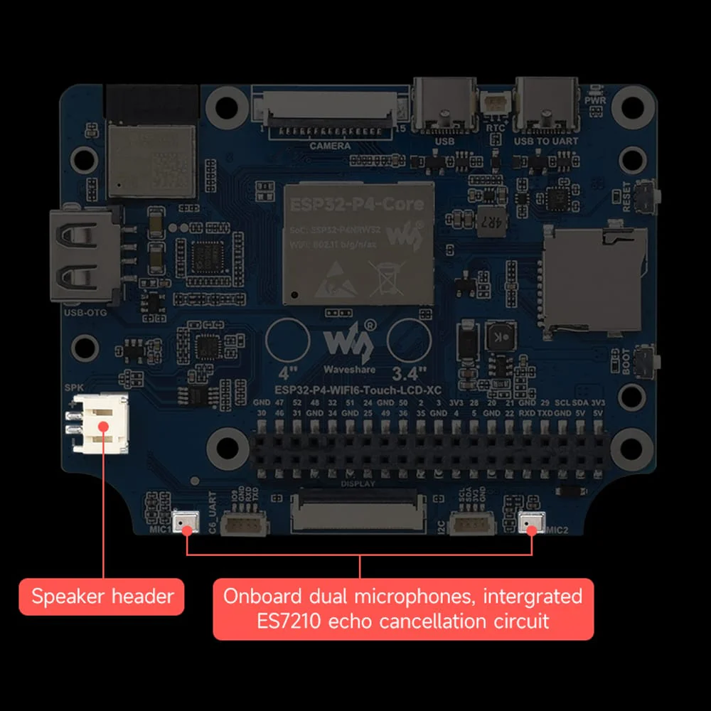 ESP32-P4 3.4" Round Touch Display Dev Board (800x800) - Image 10