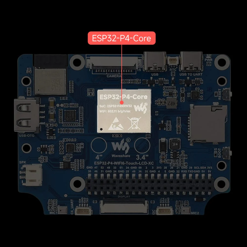 ESP32-P4 3.4" Round Touch Display Dev Board (800x800) - Image 8