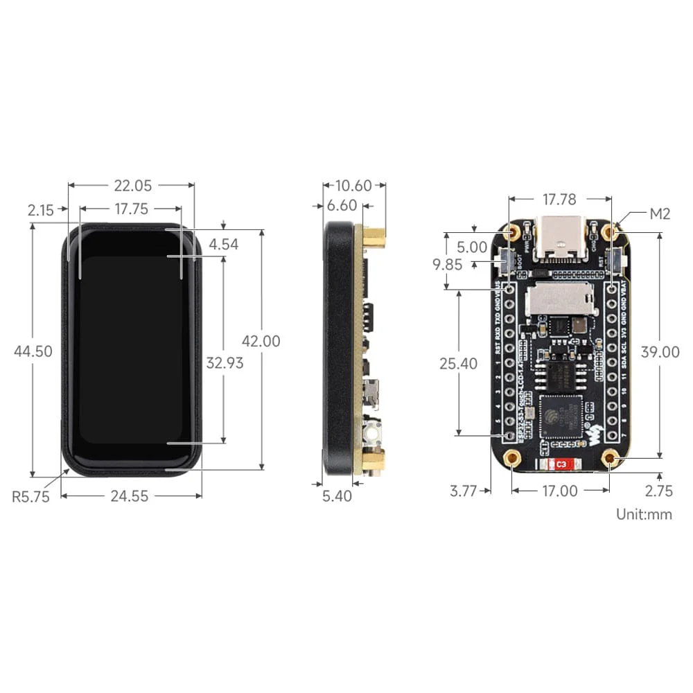 ESP32-S3 1.47" Touch Display Dev Board with SD Slot - Image 9