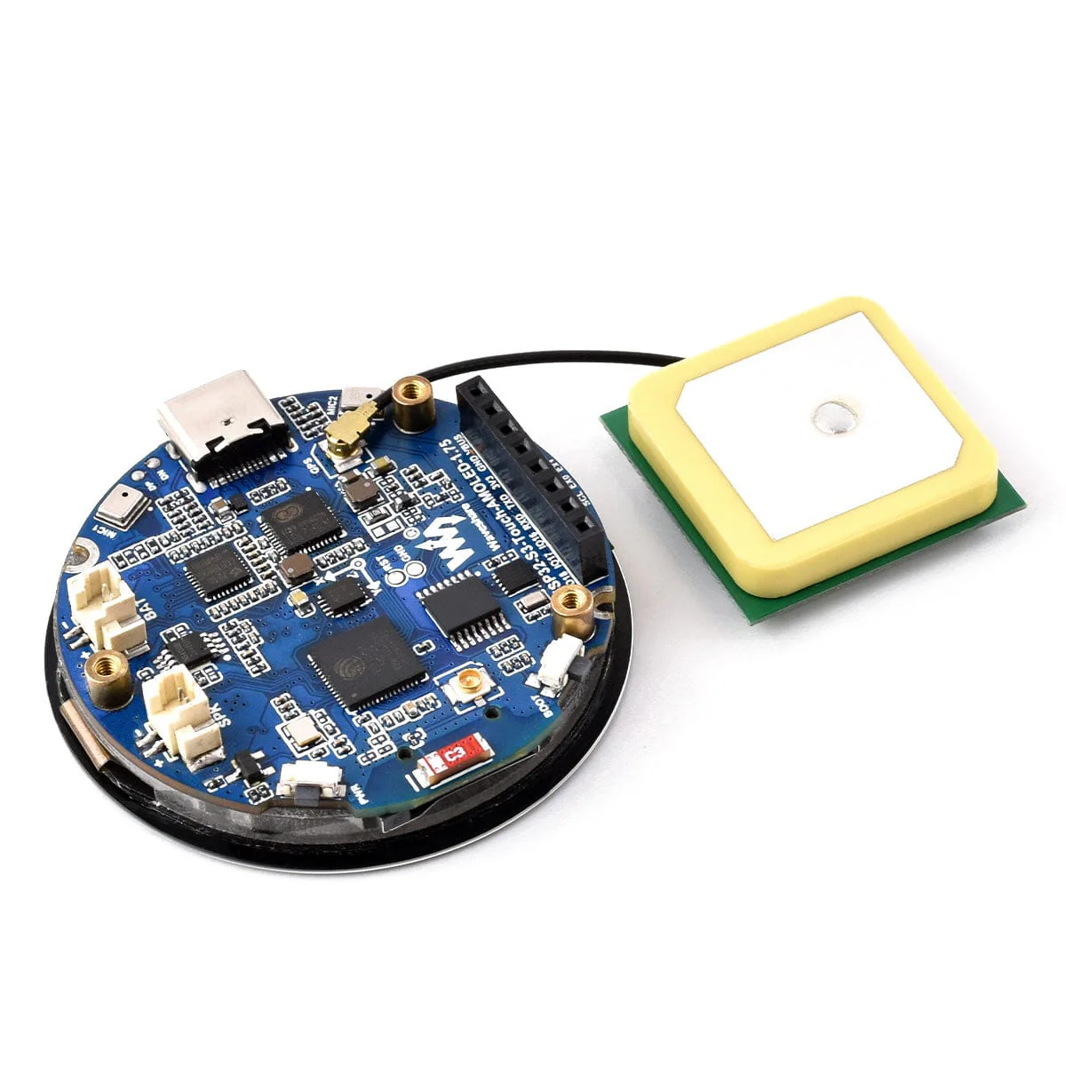 ESP32-S3 1.75" AMOLED Round Touch Display Dev Board (466x466) - Image 7
