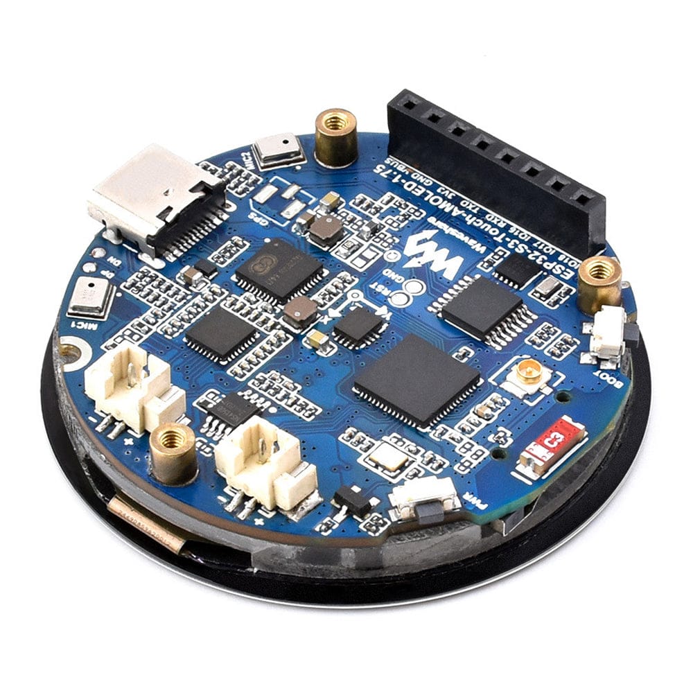 ESP32-S3 1.75" AMOLED Round Touch Display Dev Board (466x466) - Image 8
