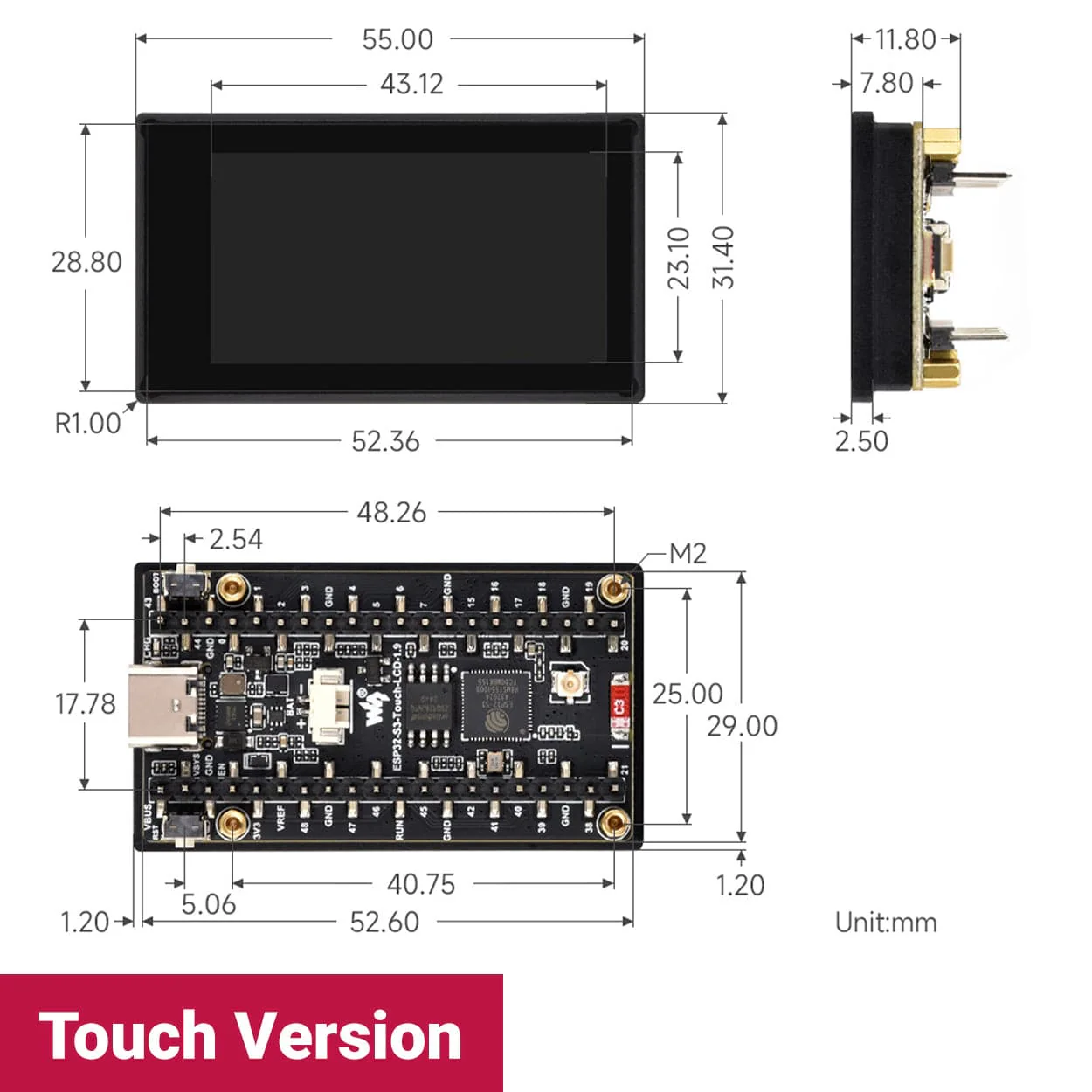 ESP32-S3 1.9" Display Dev Board with IMU - Image 11