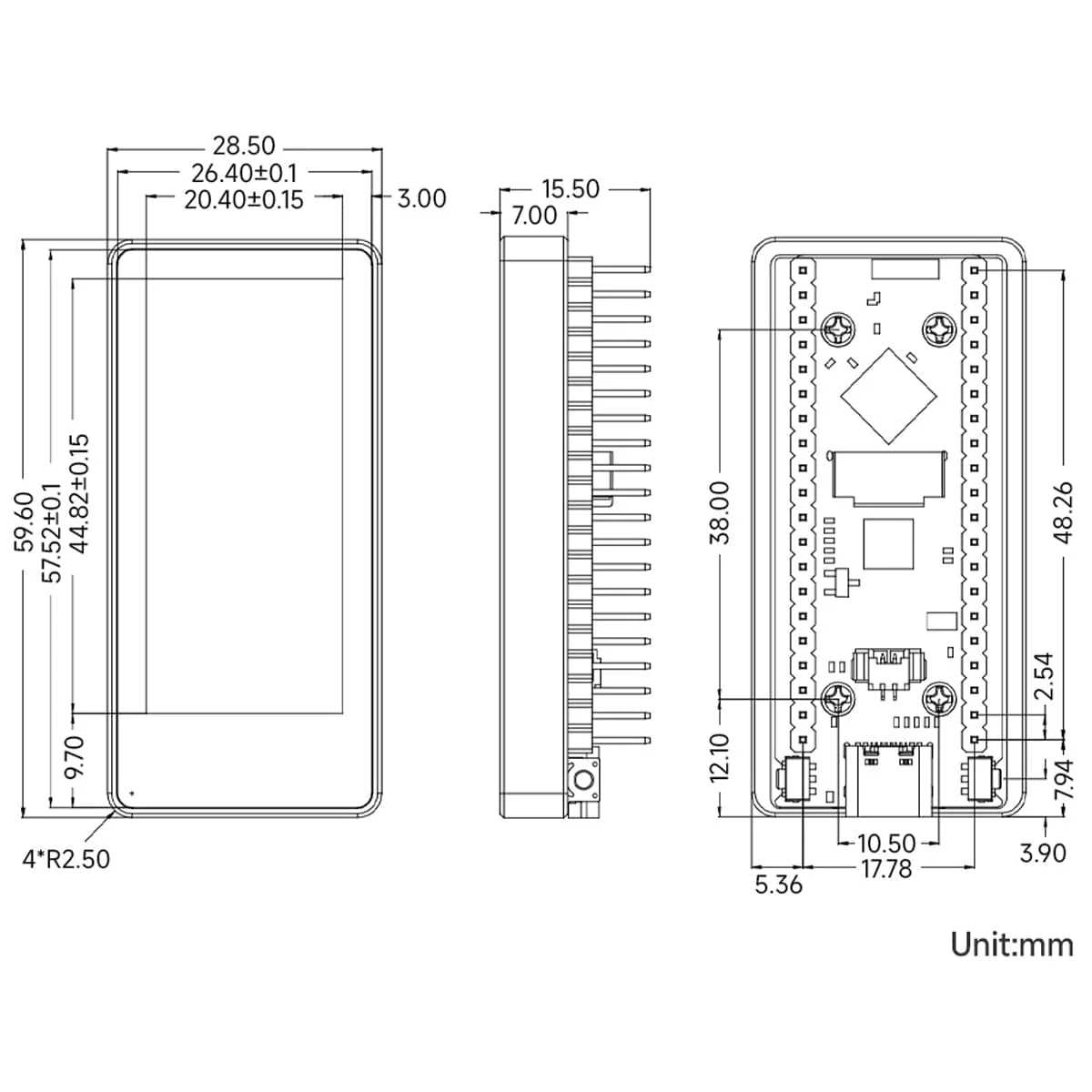 ESP32-S3 Development Board with 1.91" AMOLED Display (240 x 536) - Image 10