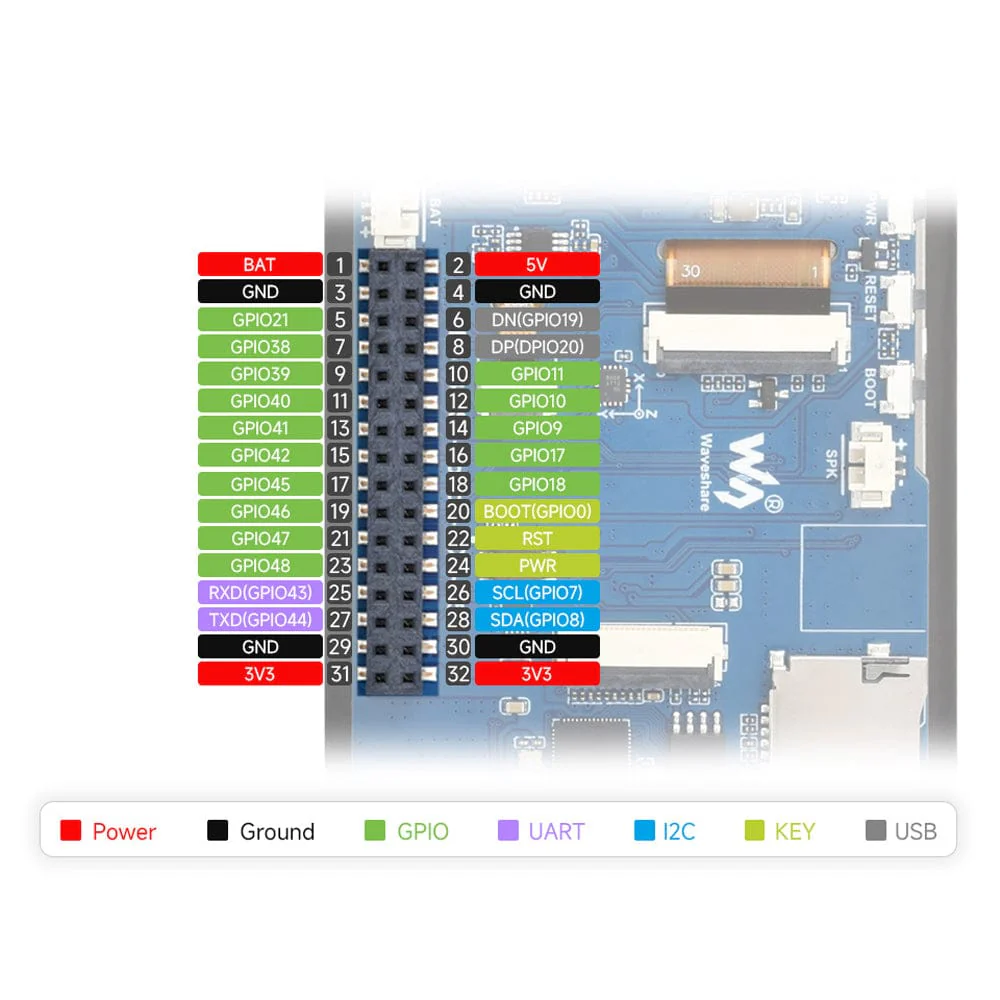 ESP32-S3 3.5" Capacitive Touch Display Dev Board (320x480) - Image 11