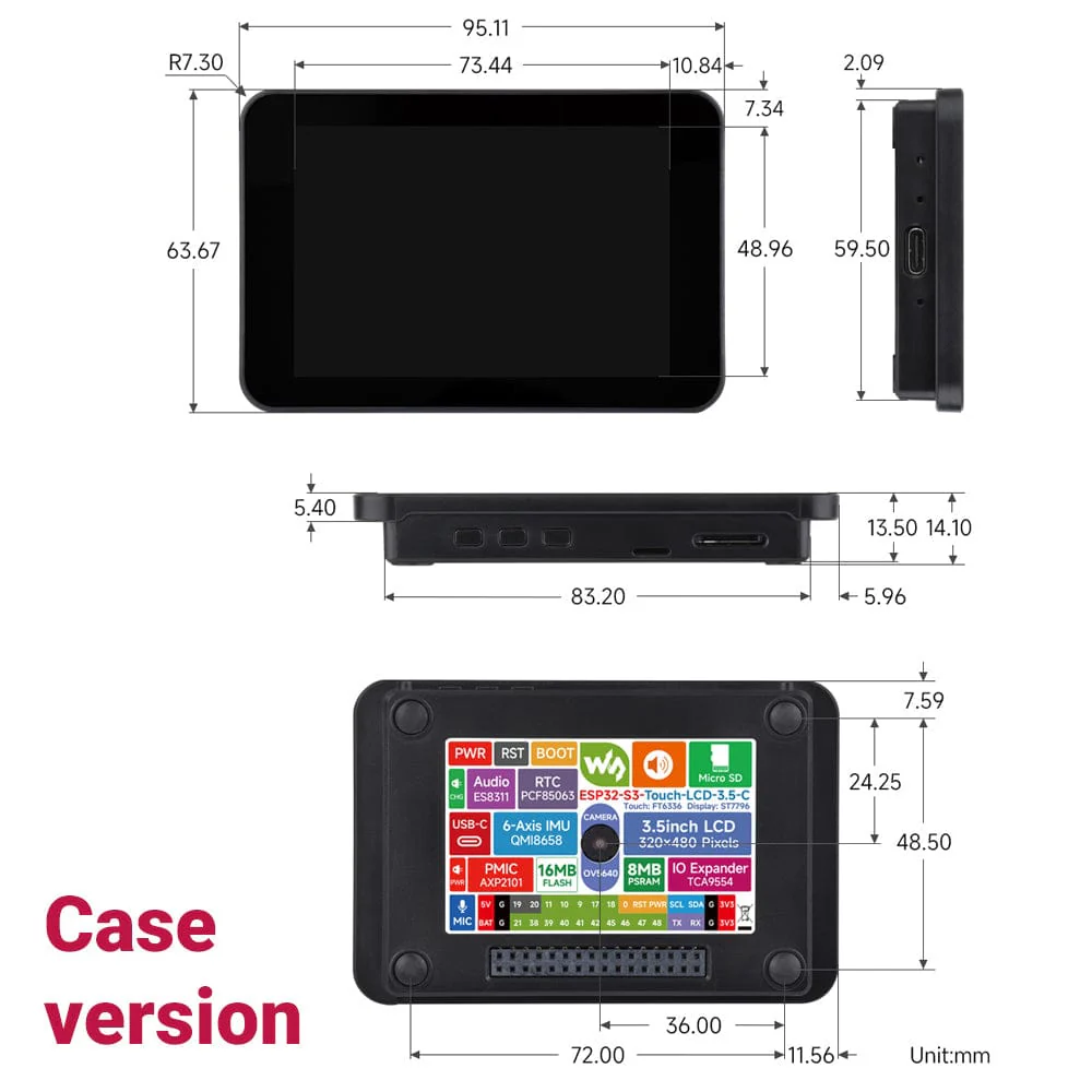ESP32-S3 3.5" Capacitive Touch Display Dev Board (320x480) - Image 13