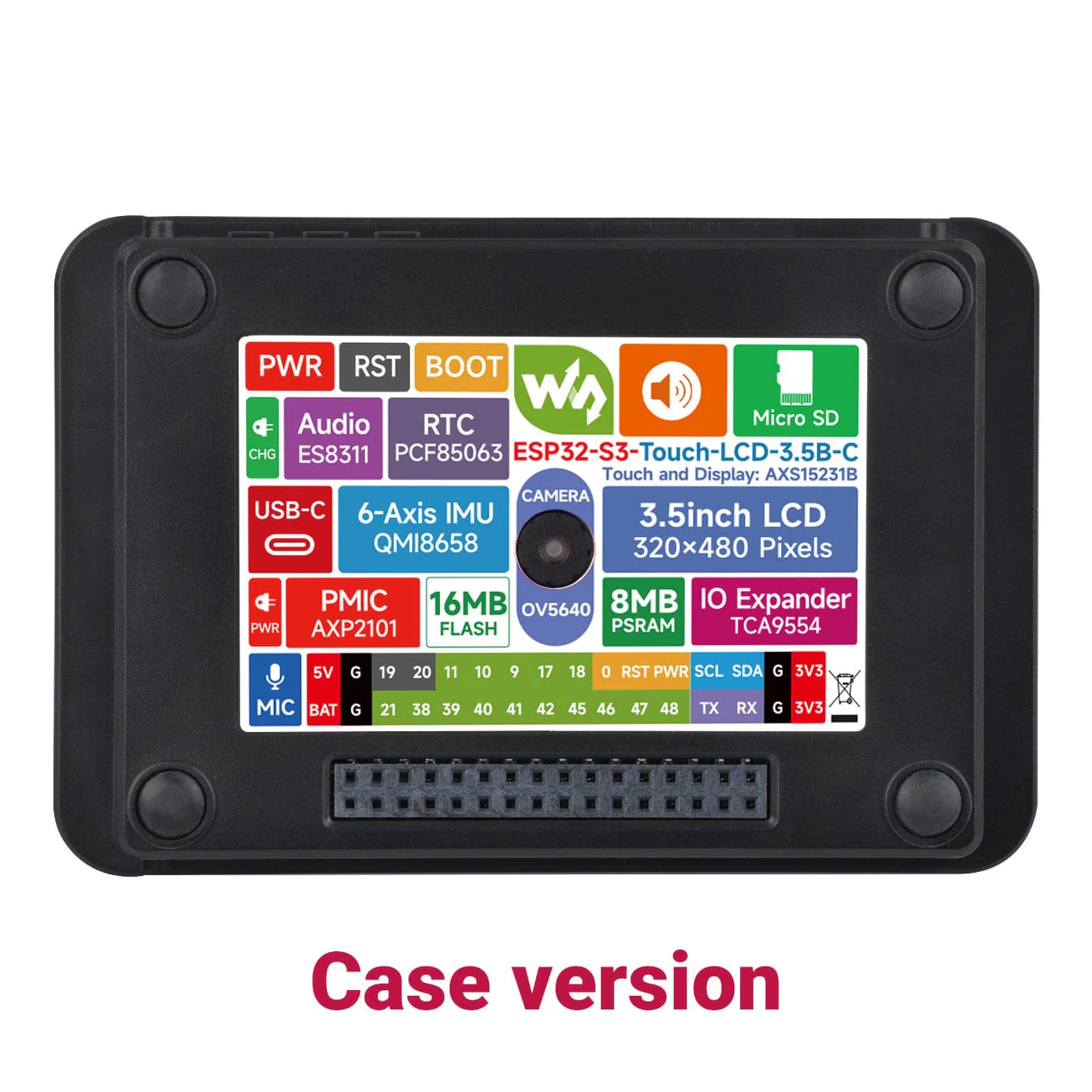 ESP32-S3 3.5" Capacitive Touch Display Dev Board (320x480) - Image 8